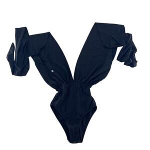 Agua Women's Black Bodysuit Size Small